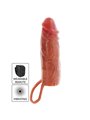 Get Real Hydrated Skin - Vibrating Silicone Penis Sleeve 16 x 4 cm