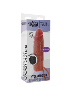 Get Real Hydrated Skin - Vibrating Silicone Penis Sleeve 16 x 4 cm