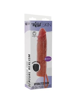 Get Real Hydrated Skin - Vibrating Silicone Penis Sleeve 20 x 4 cm