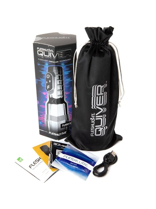 Fleshlight Quiver - Masturbatore Maschile Vagina Realistica Vibrante