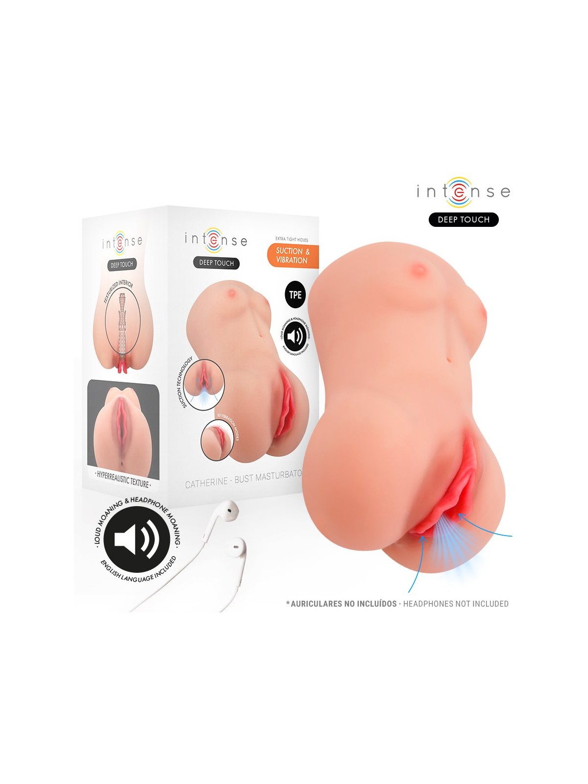 Intense Catherine - Silicone Vibrating Vagina Male Masturbator