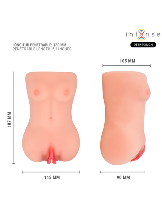 Intense Catherine - Masturbatore Maschile Vagina Vibrante in Silicone
