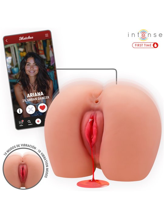Intense Ariana - Vibrating Vagina Masturbator with Bleeding