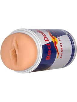 Alive - Male Masturbator Vagina Energy Drink Can Red