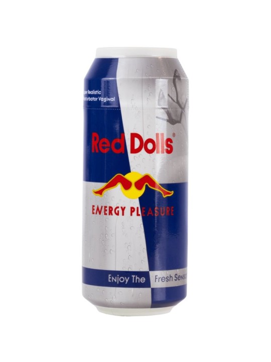 Alive - Male Masturbator Vagina Energy Drink Can Red