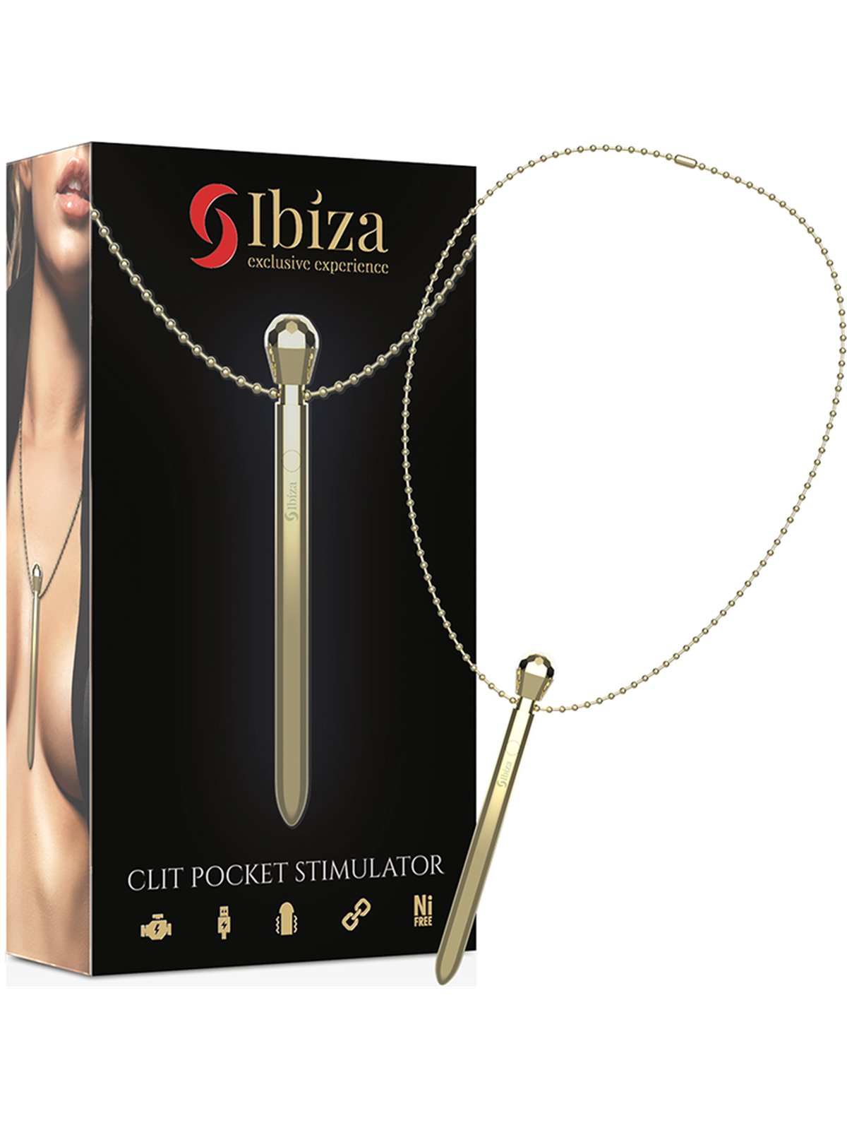 Ibiza Clit Pocket - Necklace Pendant Clitoral Stimulator