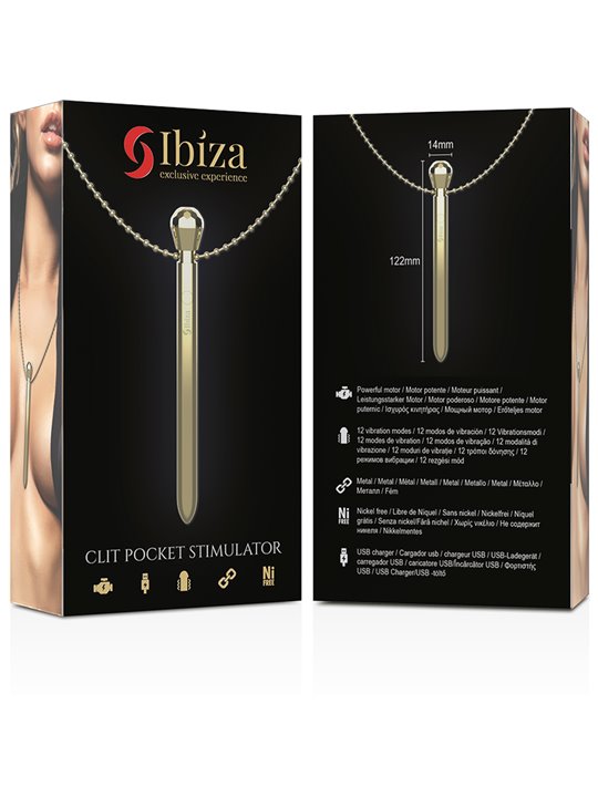 Ibiza Clit Pocket - Stimolatore di Clitoride a Ciondolo di Collana