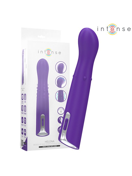 Intense Helena - Purple Silicone Vibrator with Up and Down Balls