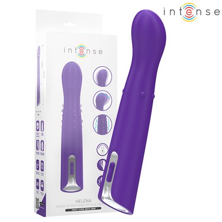 Intense Helena - Purple Silicone Vibrator with Up and Down Balls
