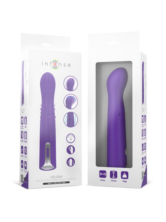 Intense Helena - Purple Silicone Vibrator with Up and Down Balls