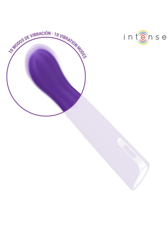 Intense Helena - Purple Silicone Vibrator with Up and Down Balls