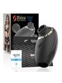 Ibiza - Black Silicone Clitoral Sucker Vibrator with Vibrating Tongue