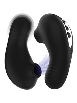 Rithual Shushu Pro - Mini Clitoral Sucking Stimulator Black 11 cm