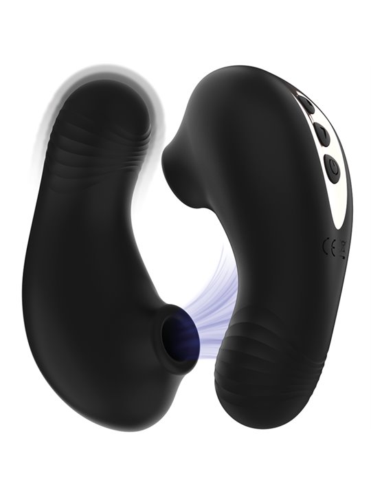 Rithual Shushu Pro - Mini Clitoral Sucking Stimulator Black 11 cm