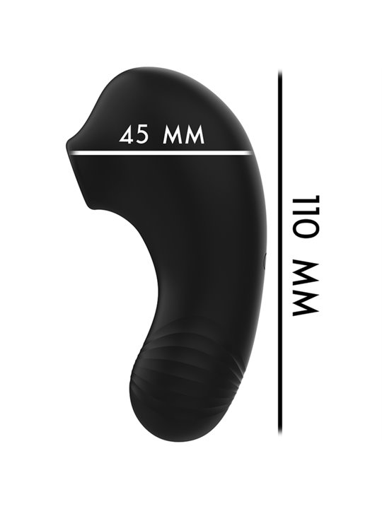 Rithual Shushu Pro - Mini Clitoral Sucking Stimulator Black 11 cm