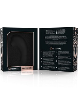 Rithual Shushu Pro - Mini Stimolatore Succhia Clitoride Nero 11 Cm