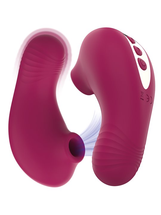 Rithual Shushu Pro - Mini Clitoral Sucking Stimulator Garnet 11 cm