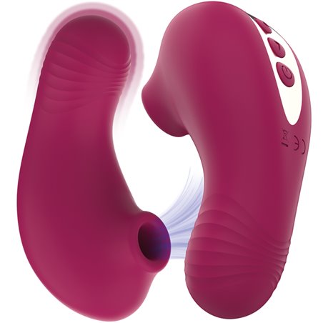 Rithual Shushu Pro - Mini Stimolatore Succhia Clitoride Granata 11 Cm