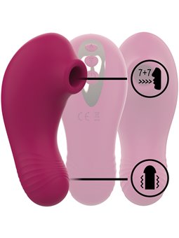 Rithual Shushu Pro - Mini Clitoral Sucking Stimulator Garnet 11 cm