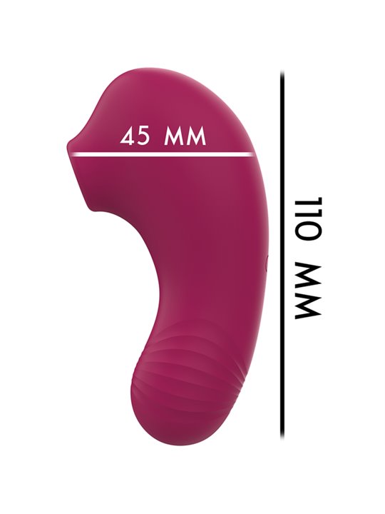 Rithual Shushu Pro - Mini Stimolatore Succhia Clitoride Granata 11 Cm