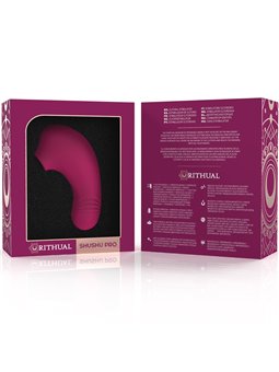 Rithual Shushu Pro - Mini Clitoral Sucking Stimulator Garnet 11 cm