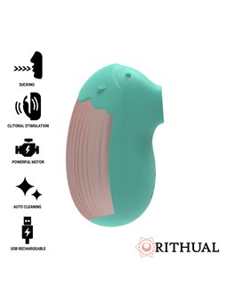 Rithual Shushu - Mini Clitoral Sucking Stimulator in Green Silicone