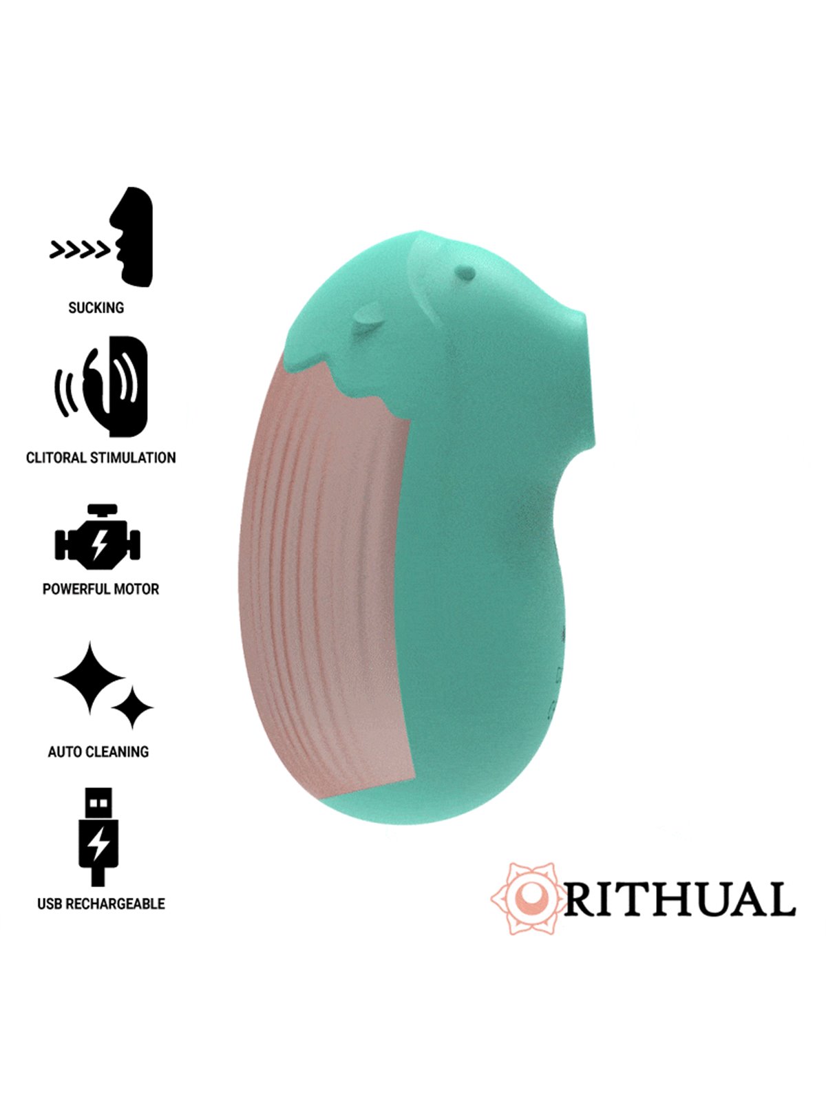 Rithual Shushu - Mini Stimolatore Succhia Clitoride in Silicone Verde