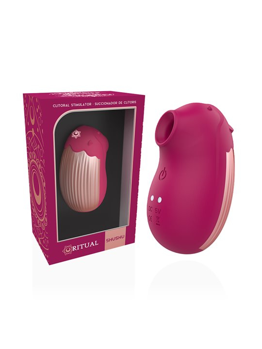 Rithual Shushu - Mini Clitoral Stimulator in Garnet Silicone