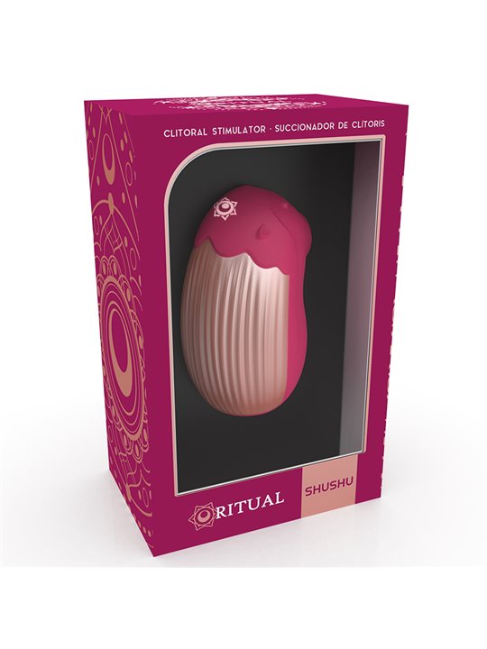 Rithual Shushu - Mini Stimolatore Succhia Clitoride in Silicone Granata