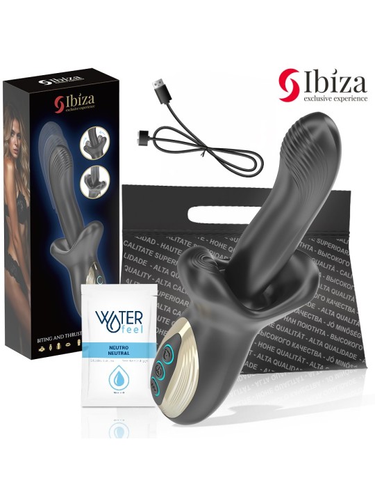 Ibiza - Silicone G-Spot Vibrator with Thrust and Bite Effect