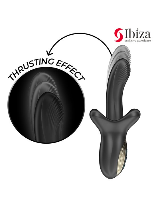 Ibiza - Vibratore Punto G in Silicone con Effetto Spinta e Morso