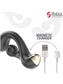 Ibiza - Vibratore Rabbit in Silicone Nero con Funzione Rotazione