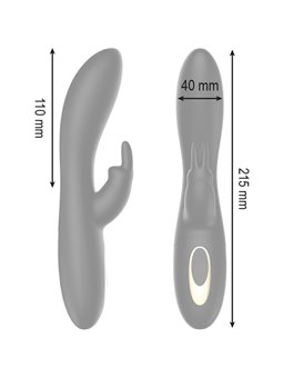 Ibiza Euphoric Spinning - Vibratore Rabbit Nero con Funzione Rotazione