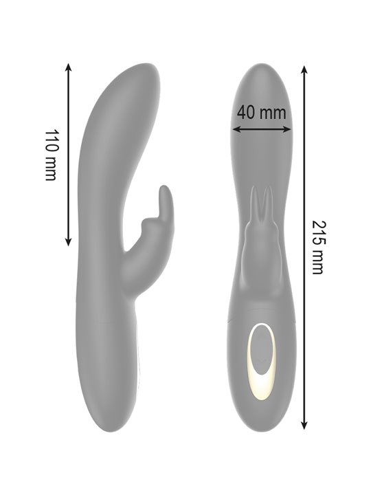 Ibiza Euphoric Spinning - Black Rabbit Vibrator with Rotation Function
