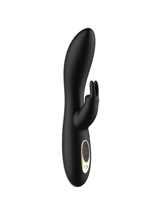 Ibiza Euphoric Spinning - Vibratore Rabbit Nero con Funzione Rotazione