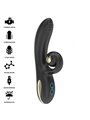 Ibiza Twister - Black Silicone Rabbit Vibrator with Vibro-Rotation