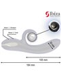 Ibiza Twister - Vibratore Rabbit in Silicone Nero con Vibro-Rotazione