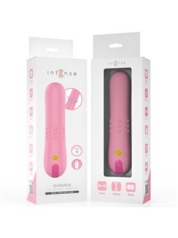 Intense Barbara - Vibratore Punto G in Silicone Rosa con Sfere Rotanti