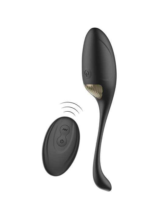 Ibiza - Black Silicone Vibrating Egg with Rechargeable Remote Control
