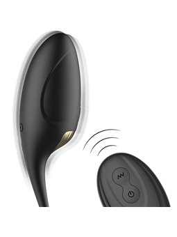 Ibiza - Black Silicone Vibrating Egg with Rechargeable Remote Control