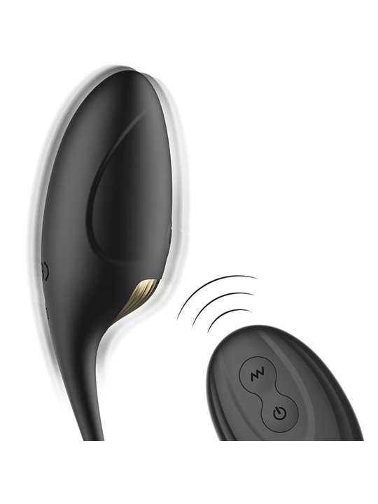 Ibiza - Black Silicone Vibrating Egg with Rechargeable Remote Control