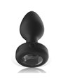 Ibiza - Plug Anale Vibrante in Silicone Nero con Telecomando Taglia L