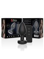 Ibiza - Plug Anale Vibrante in Silicone Nero con Telecomando Taglia L