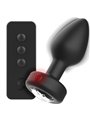 Ibiza - Plug Anale Vibrante in Silicone Nero con Telecomando Taglia M