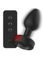 Ibiza - Plug Anale Vibrante in Silicone Nero con Telecomando Taglia S