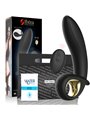 Ibiza - Vibratore Anale Vaginale Gonfiabile in Silicone Nero 16,5 Cm