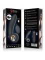 Ibiza - Vibratore Anale Vaginale Gonfiabile in Silicone Nero 16,5 Cm