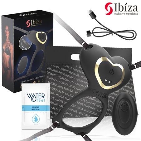 Ibiza Hearth Panty - Vibratore Cuore per Coppie Etero con Telecomando