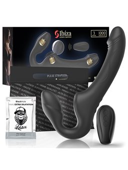 Ibiza Pulse Strapless - Silicone Strap-On Vibrator with Remote Control