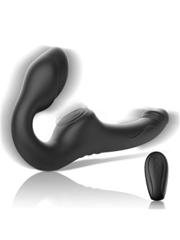 Ibiza Pulse Strapless - Silicone Strap-On Vibrator with Remote Control